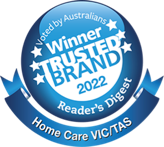Winner trusted brand 2022 Home Care Vic and Tas logo